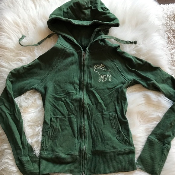 Abercrombie & Fitch Tops - 🦋 Abercrombie & Fitch green hoodie.